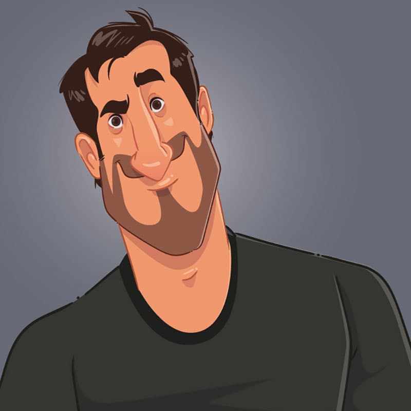 Caricatura Rafinha Bastos