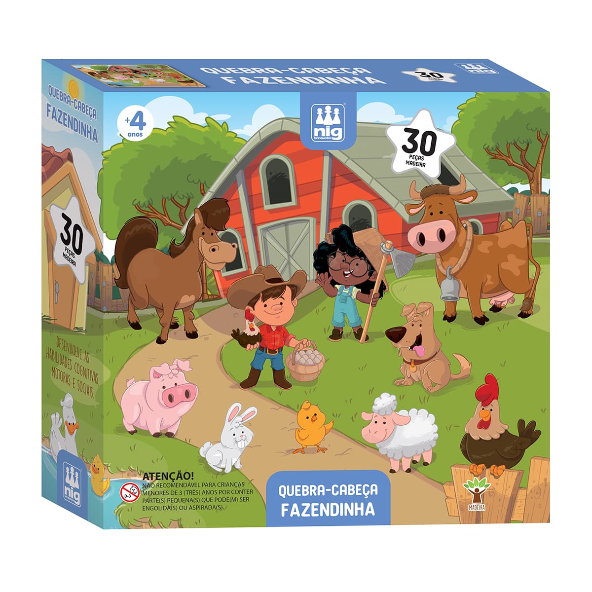 Quebra-cabeças Fazendinha (Nig Brinquedos)