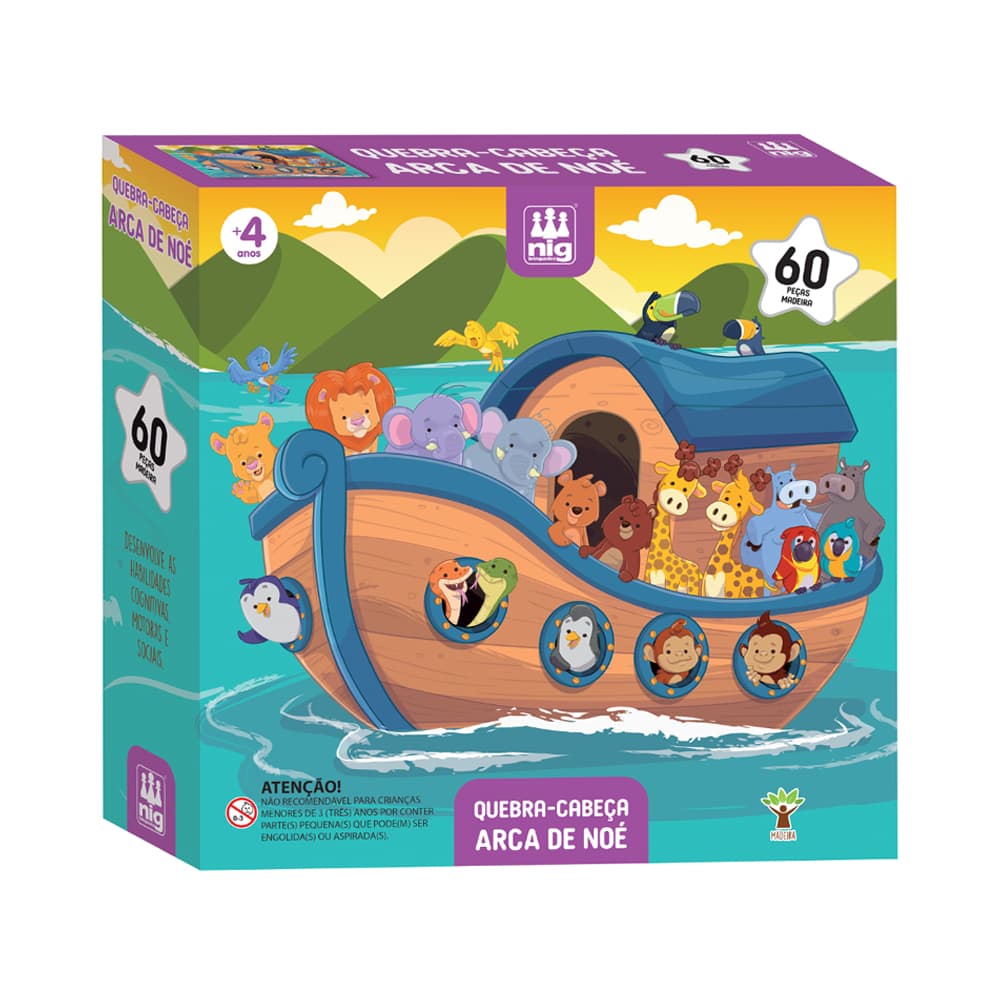 Quebra-cabeças Arca de Noé (Nig Brinquedos)